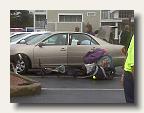 How to stop a loaded bike from faling over: lay her down. loaded-bike